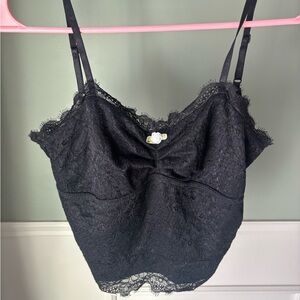 Sweet Generis Elegant Black Lace Tank